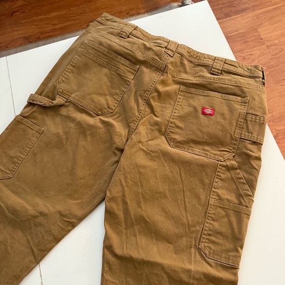 DICKIE’S Women’s Utilitycore Tan Canvas Gorpcore Workwear Carpenter Pants Grunge - Picture 7 of 8